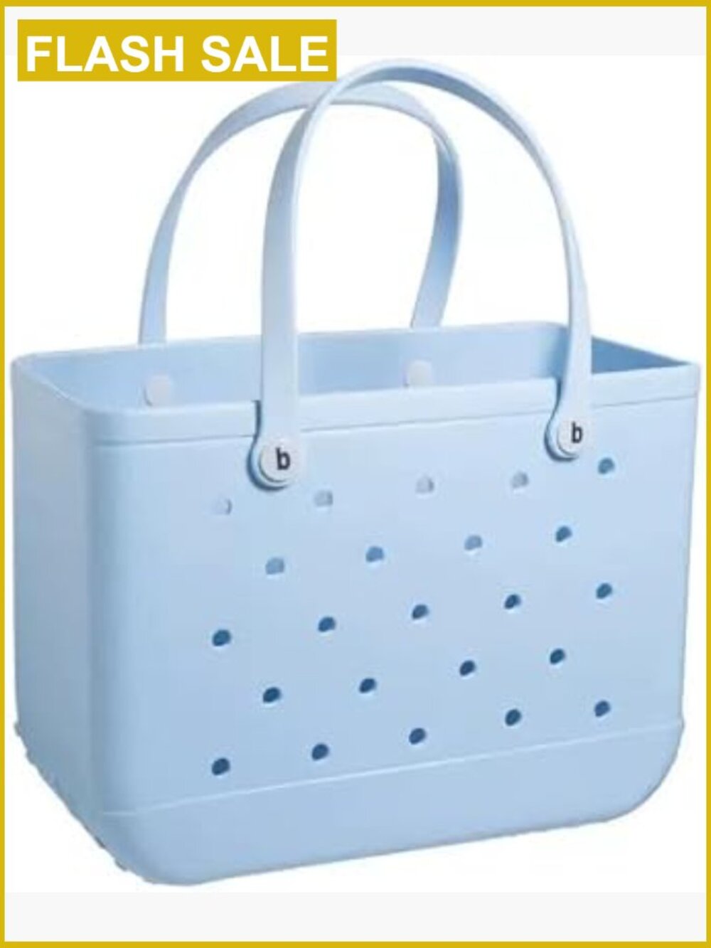 Large Tote Beach Bag, Eva Foam, 18" L x 9" W x 14" H, Waterproof Sandproof